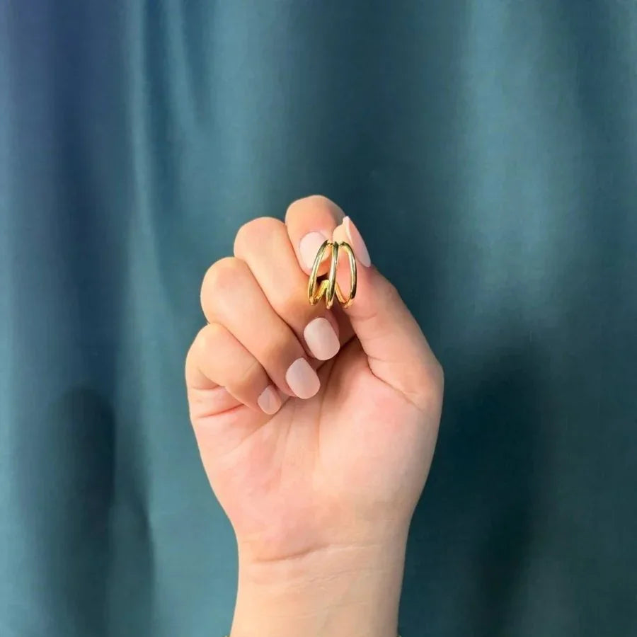 AROS ARGOLLA TRIPLE - Joyería Saviér