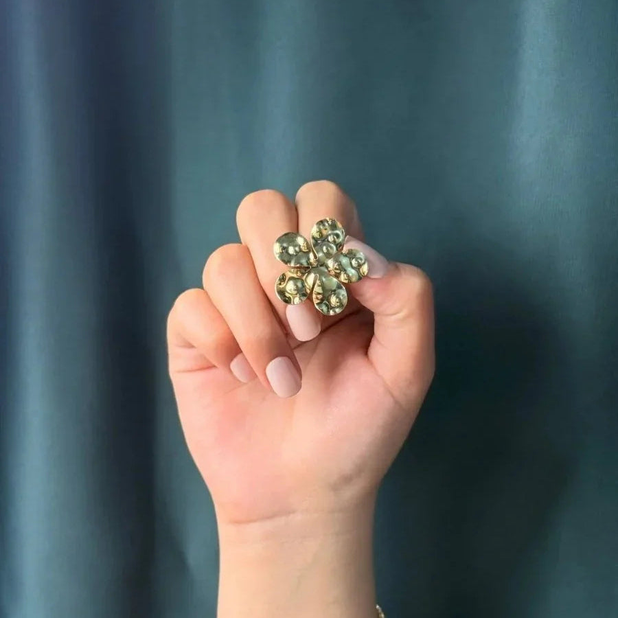 AROS FLOR MACHACADA - Joyería Saviér