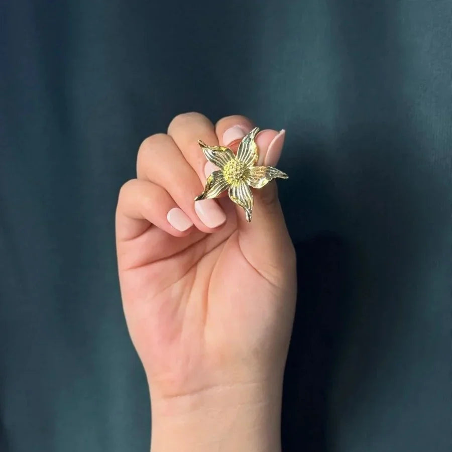 AROS FLOR NARCISSUS - Joyería Saviér