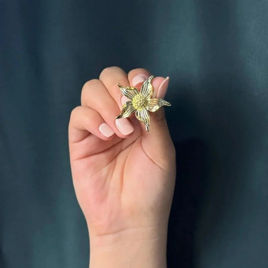 AROS FLOR NARCISSUS - Joyería Saviér