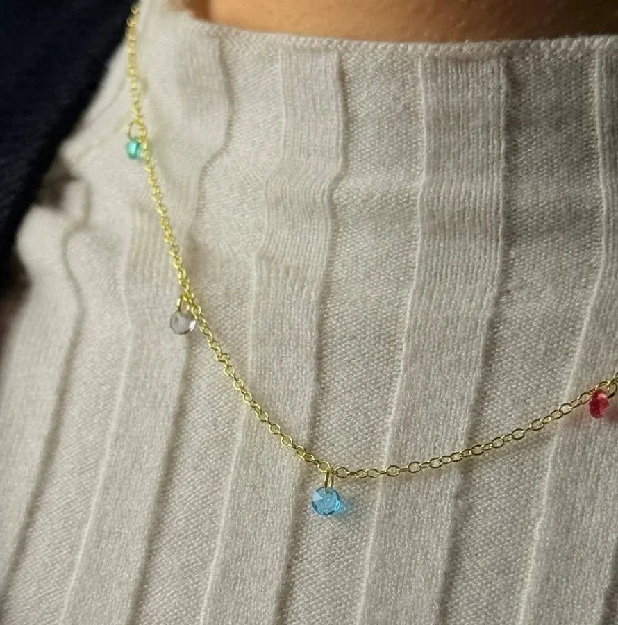 Cadena piedras preciosas - Joyería Saviér