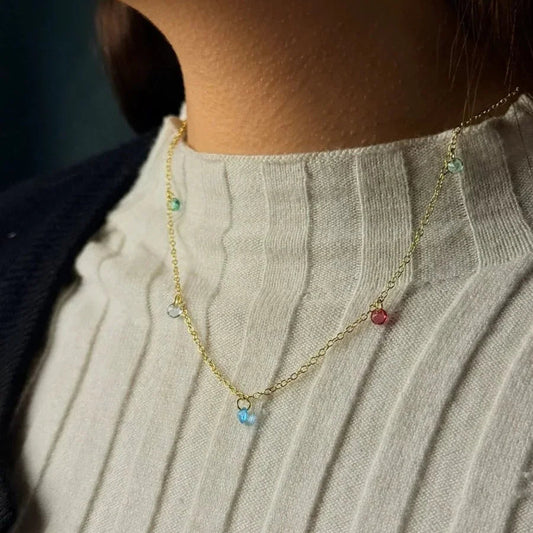 Cadena piedras preciosas - Joyería Saviér