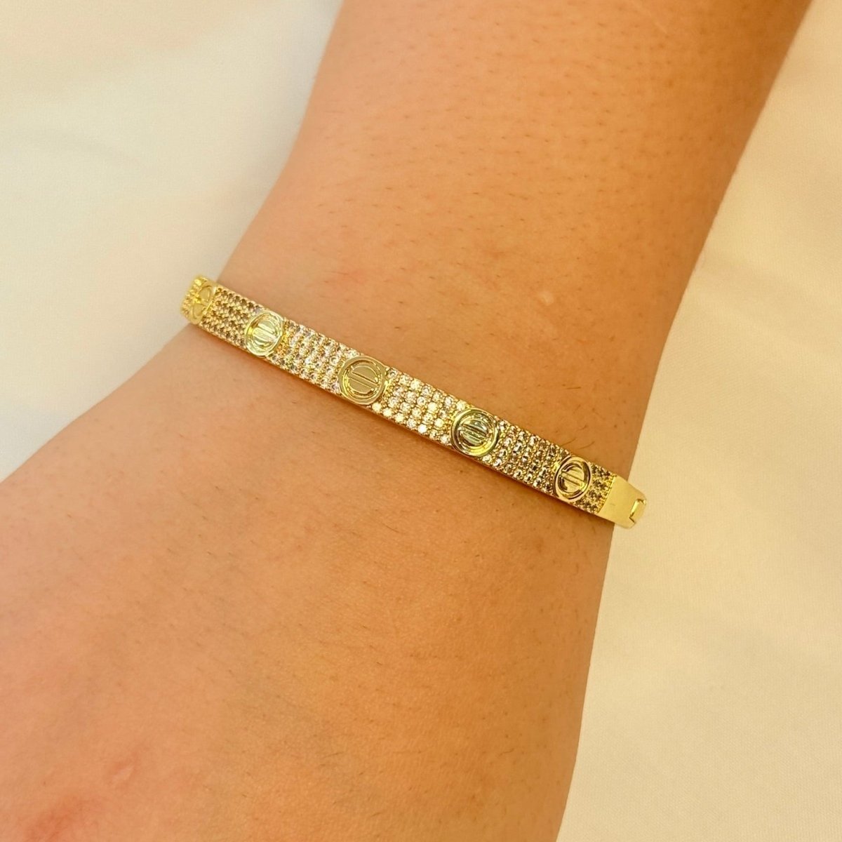 Esclava Cartier circón - Joyería Saviér