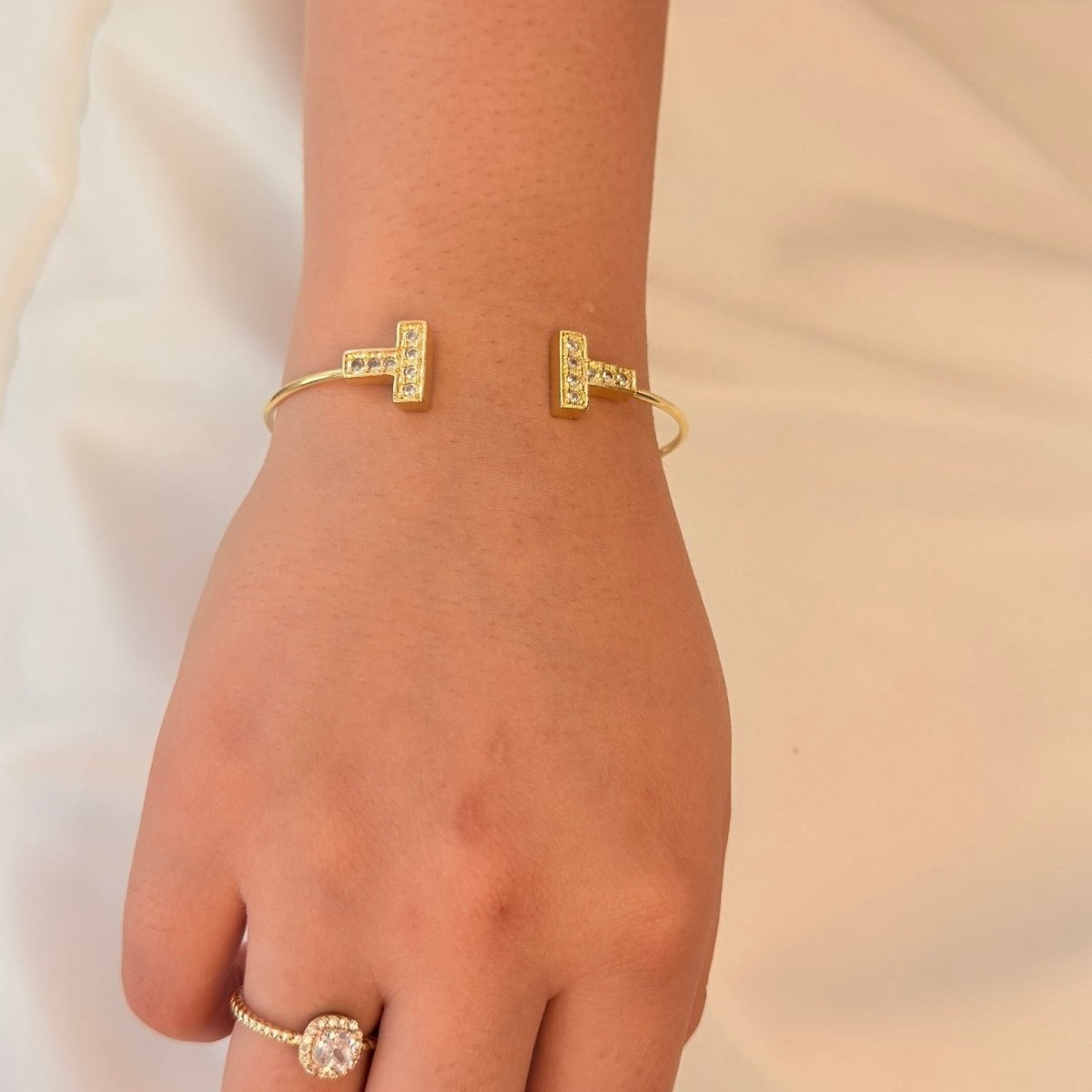 Esclava circón T - Joyería Saviér