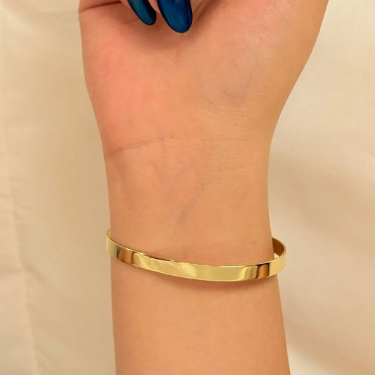 Esclava lisa gruesa - Joyería Saviér